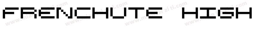 Frenchute High DemiB字体转换